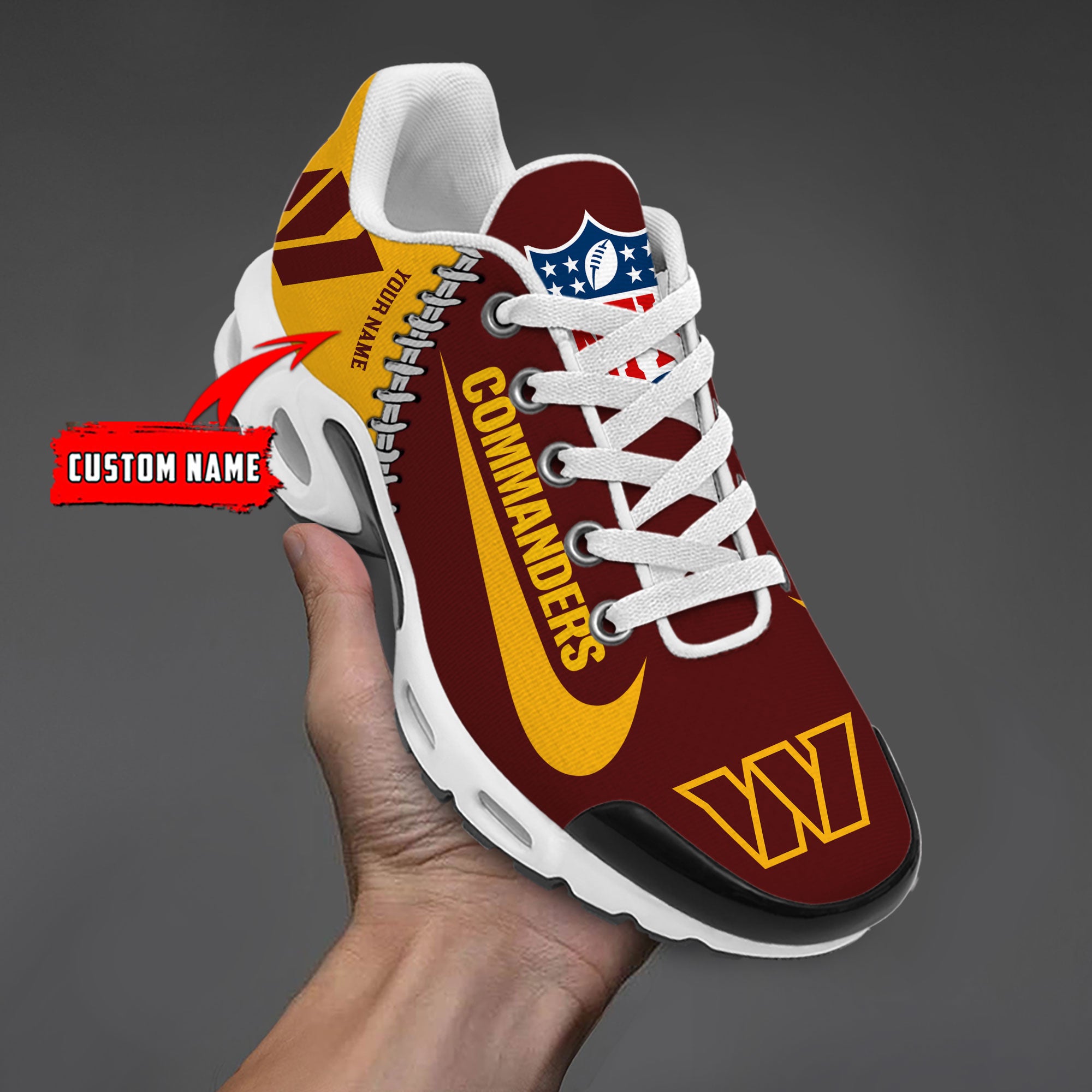 Ideafootwear Washington Commanders TN Shoes Sneakers For Men And Women