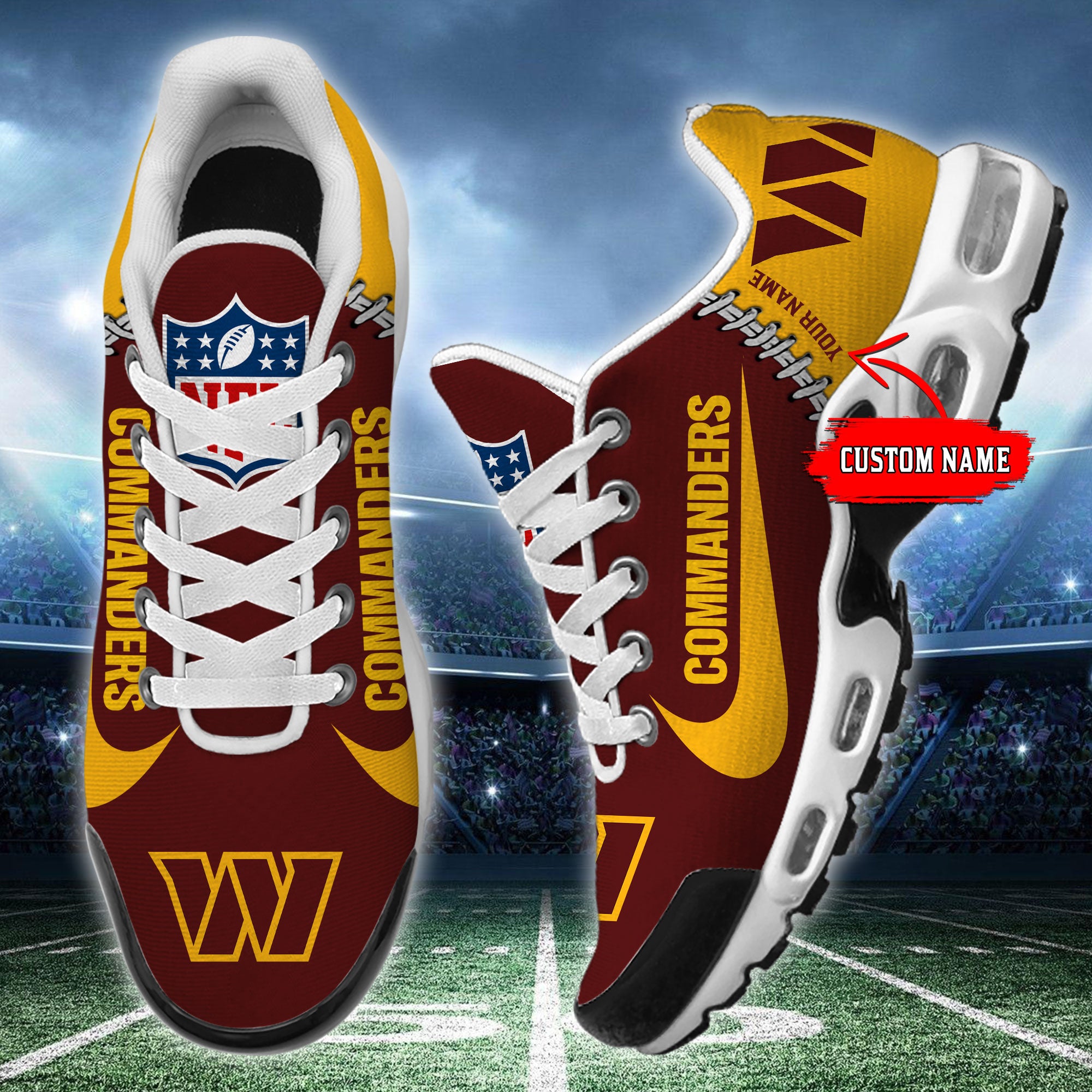 Ideafootwear Washington Commanders TN Shoes Sneakers For Men And Women