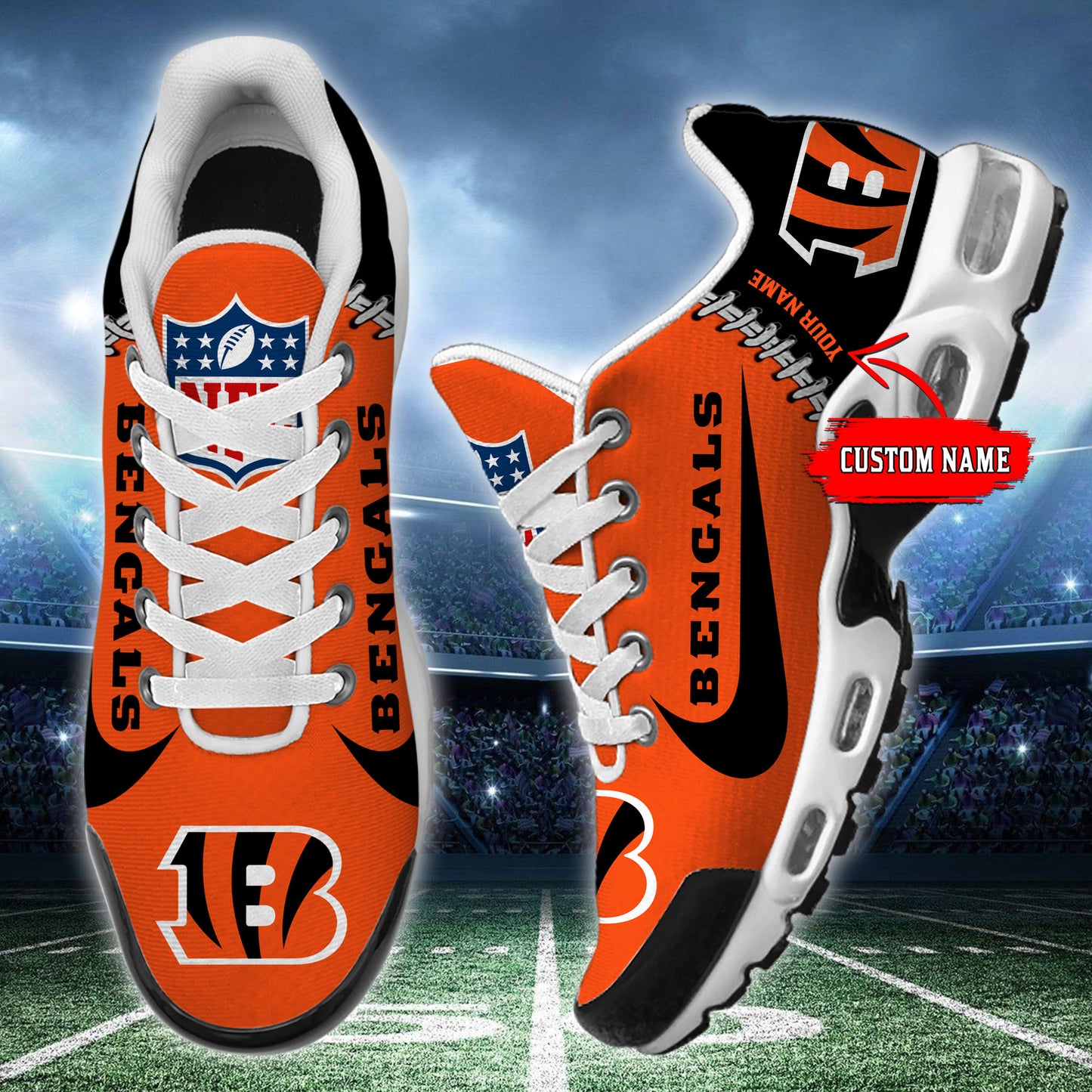 Ideafootwear Cincinnati Bengals TN Shoes Sneakers For Men And Women