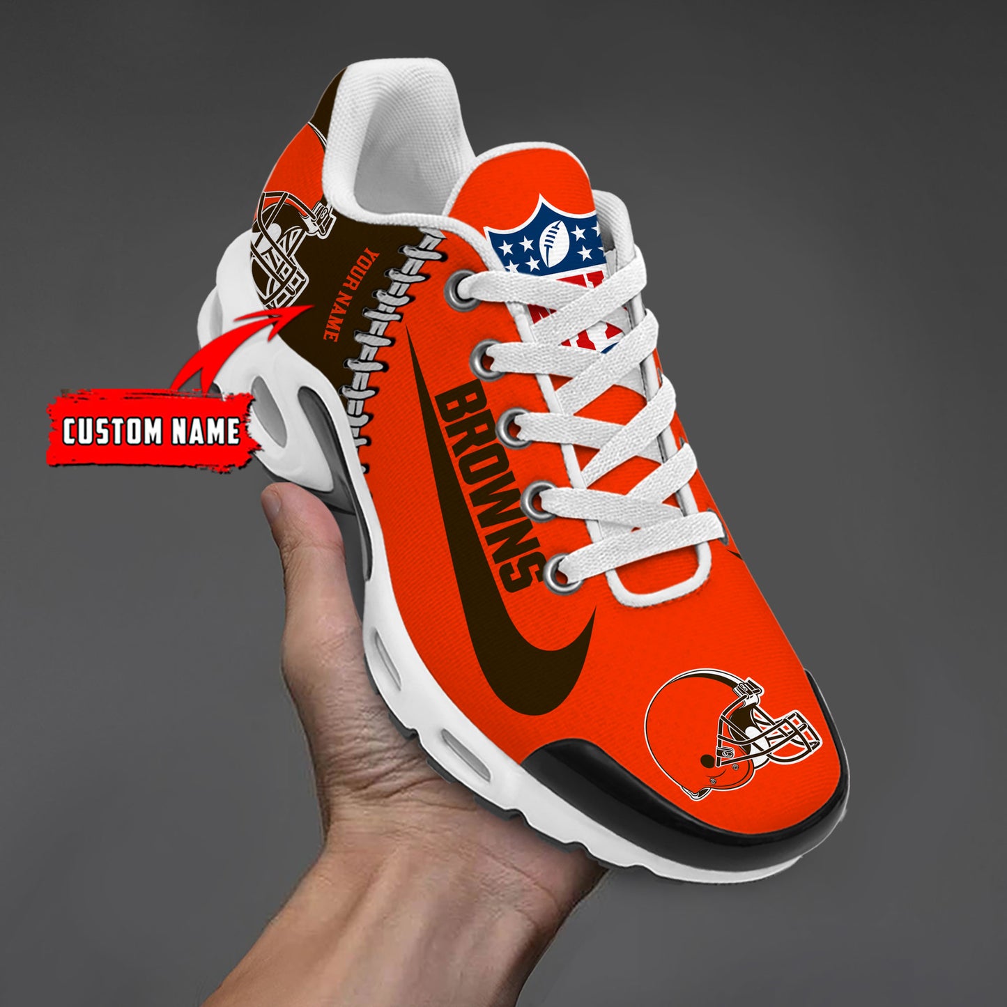 Ideafootwear Cleveland Browns TN Shoes Sneakers For Men And Women