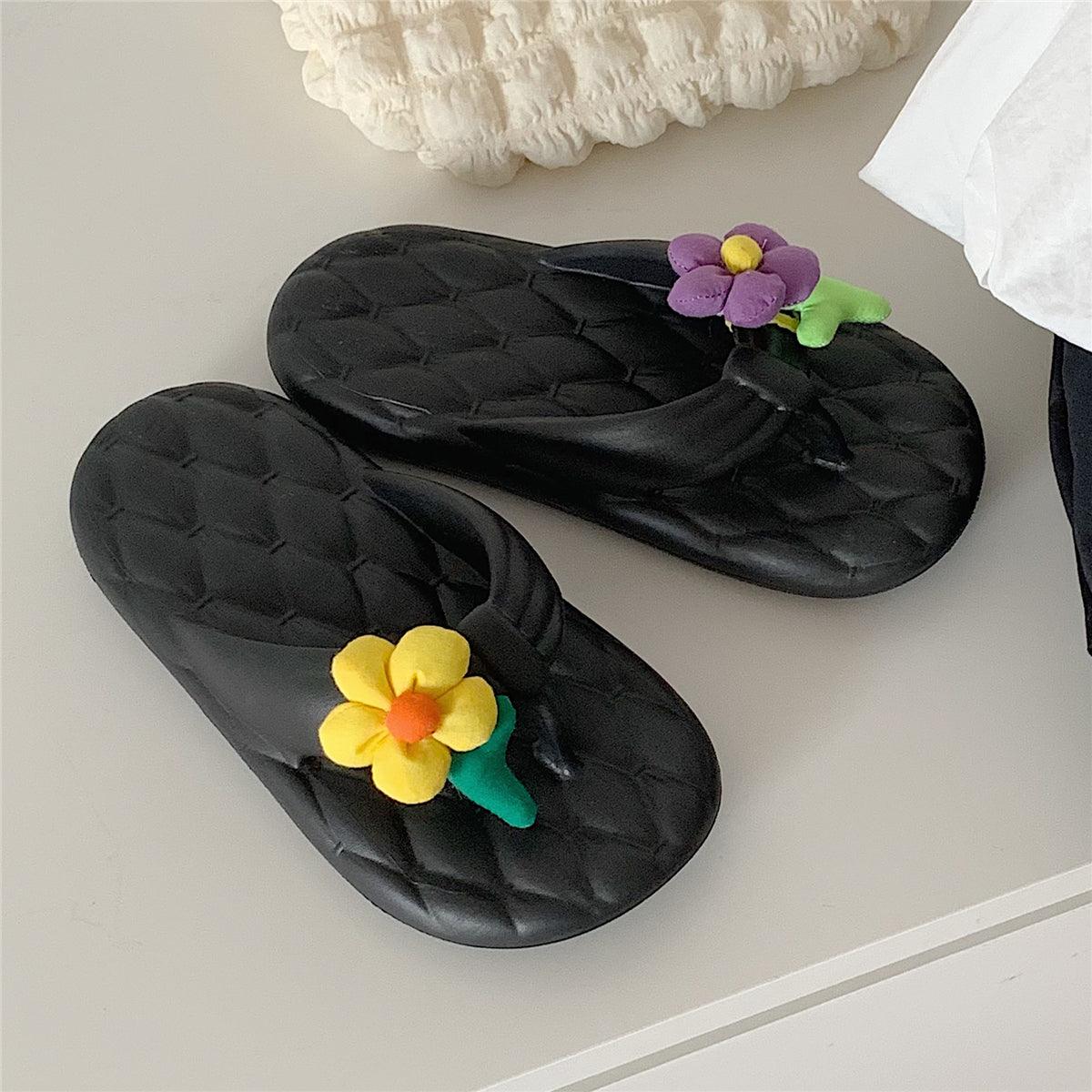 Flowers Flip Flops