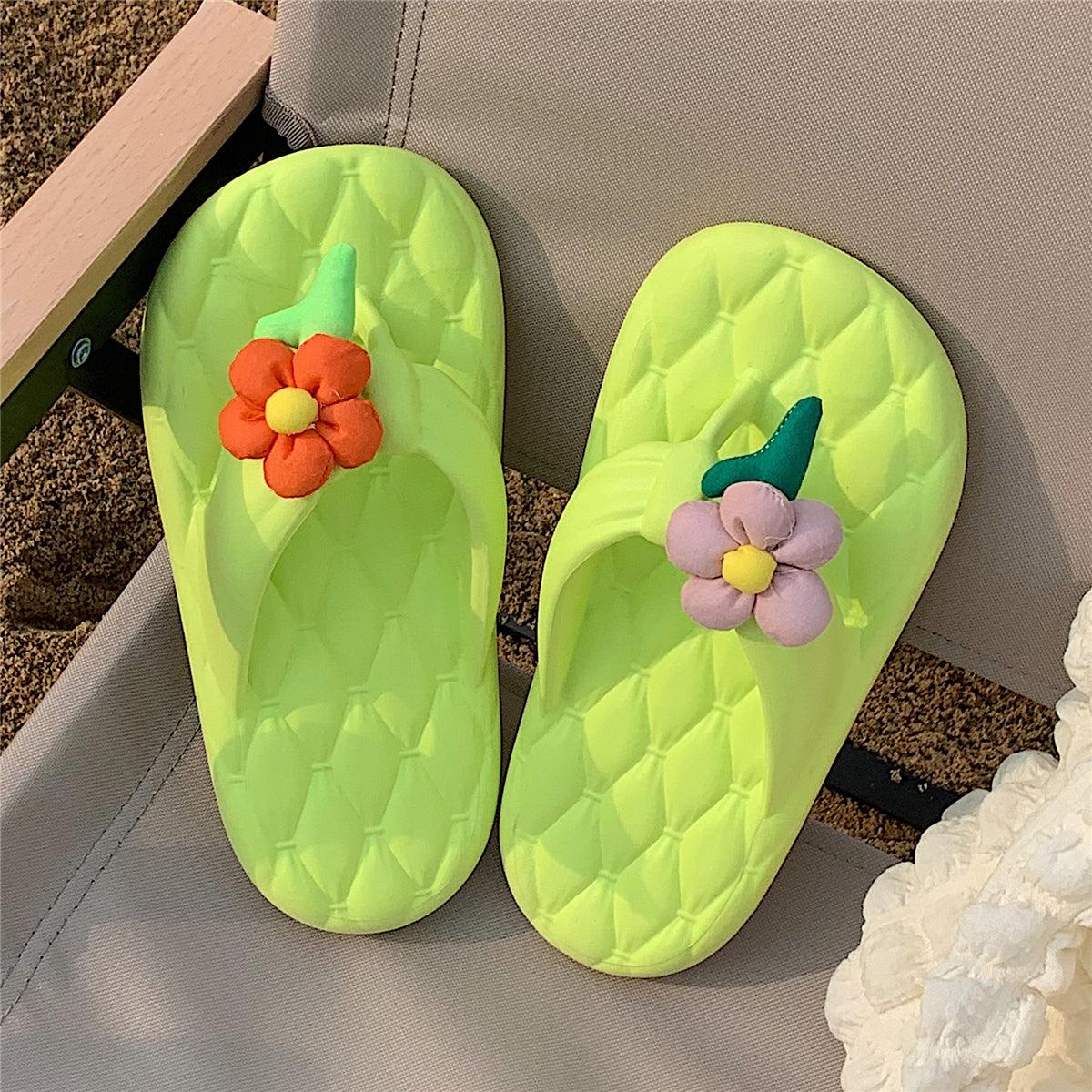 Flowers Flip Flops