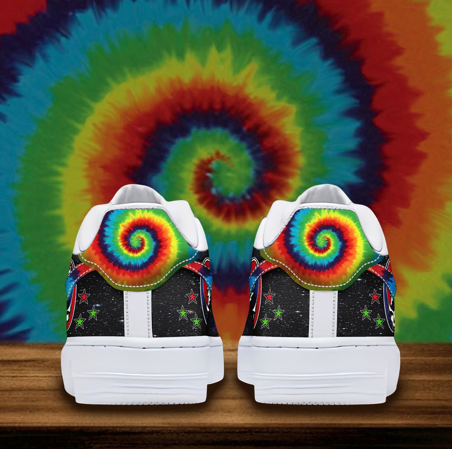 Ideafootwear Grateful Dead Air Low-Top Sneakers Shoes For Men And Women 5