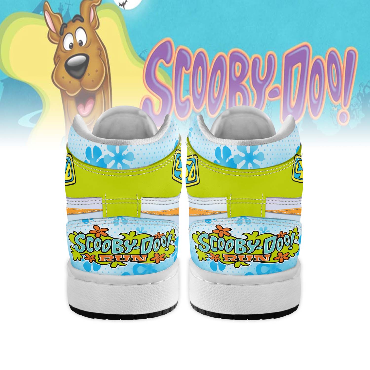 IdeaFootwear Scooby-Doo x Christmas AJ1 High Sneakers Shoes For Men And Women