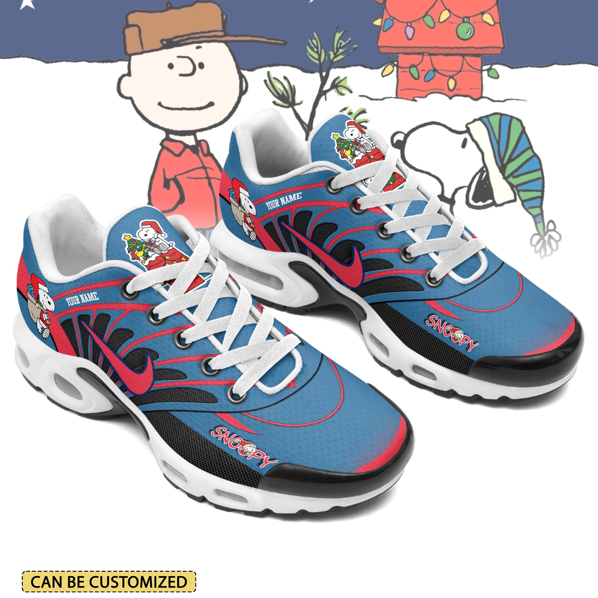 Ideafootwear Snoopy x Christmas TN Shoes Sneakers For Men And Women