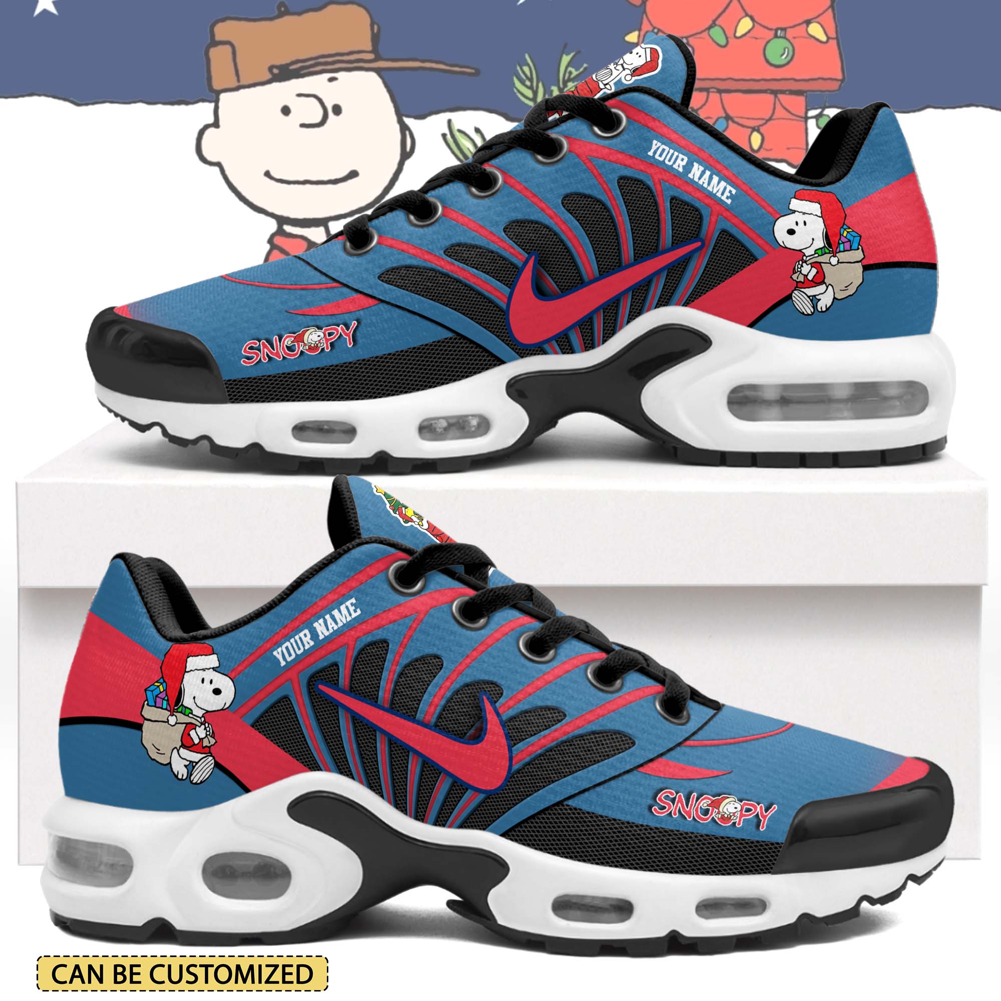 Ideafootwear Snoopy x Christmas TN Shoes Sneakers For Men And Women