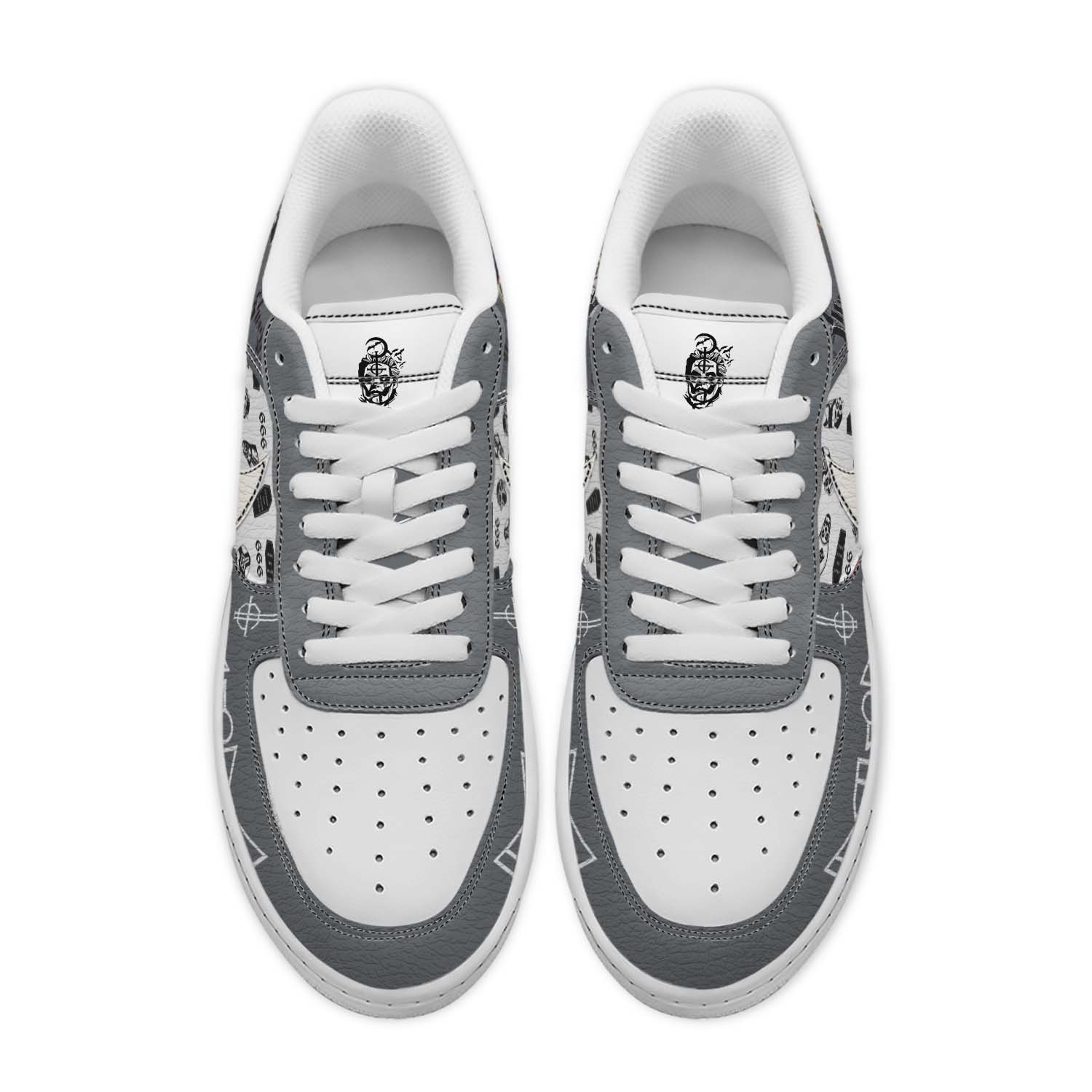 Gleammerch Ghost Band x Christmas Air Low-Top Sneakers Shoes For Men And Women