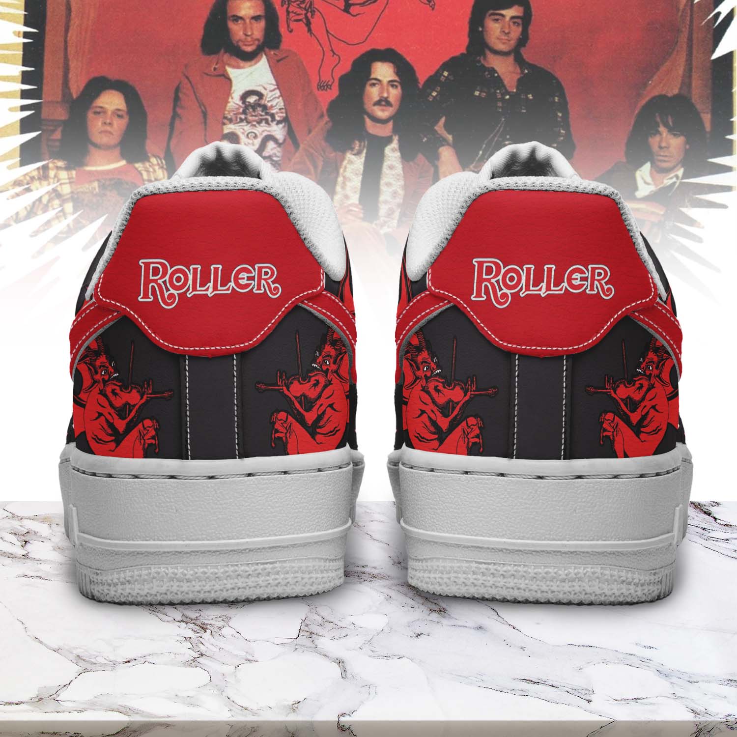 IdeaFootwear Goblin Band Air Low-Top Sneakers Shoes For Men And Women