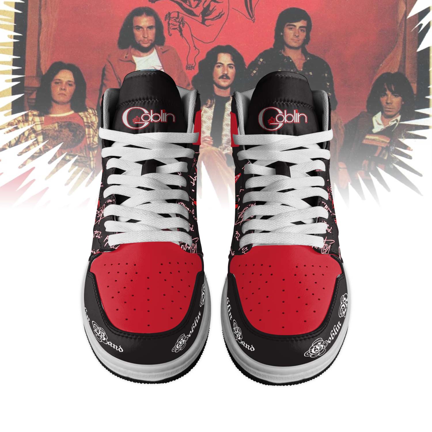 Ideafootwear Goblin Band AJ1 High Sneakers Shoes For Men And Women