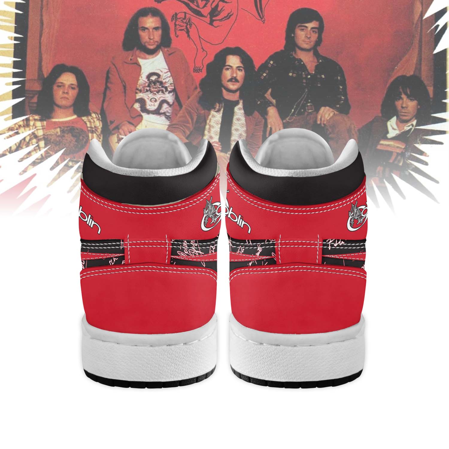 Ideafootwear Goblin Band AJ1 High Sneakers Shoes For Men And Women
