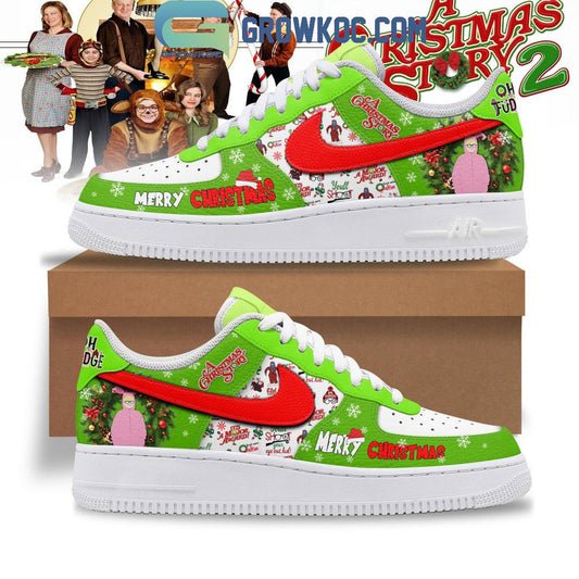 Ideafootwear A Christmas Story Air Low-Top Sneakers Shoes For Men And Women 1