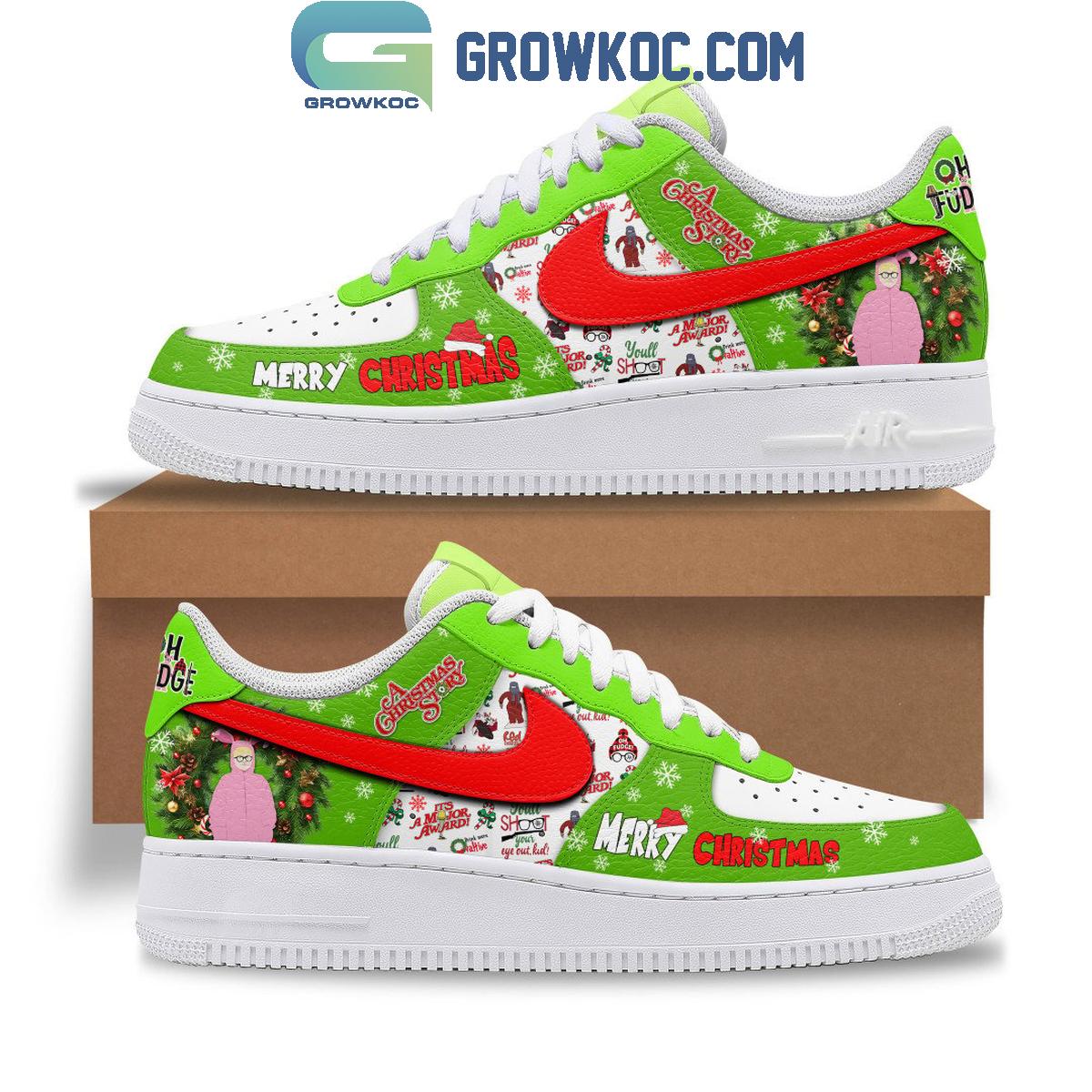 Ideafootwear A Christmas Story Air Low-Top Sneakers Shoes For Men And Women 1