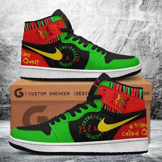 Ideafootwear A Tribe Called Quest AJ1 High Sneakers Shoes For Men And Women 4