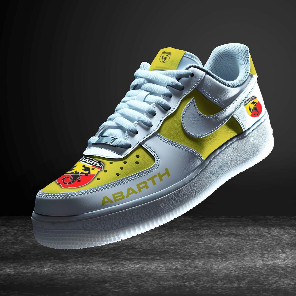 Ideafootwear Abarth Air Low-Top Sneakers Shoes For Men And Women 1