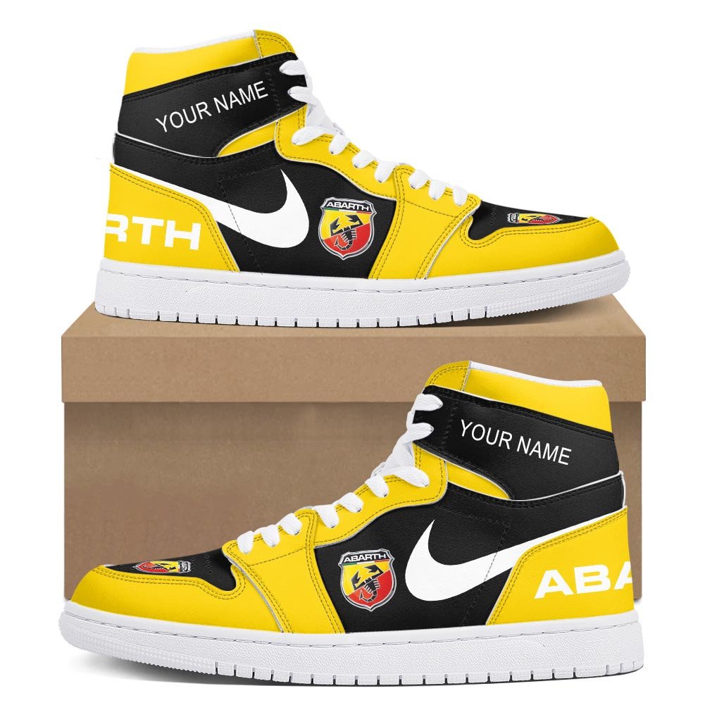 Ideafootwear Abarth AJ1 High Sneakers Shoes For Men And Women 1
