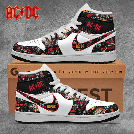 Ideafootwear AC/DC AJ1 High Sneakers Shoes For Men And Women 2