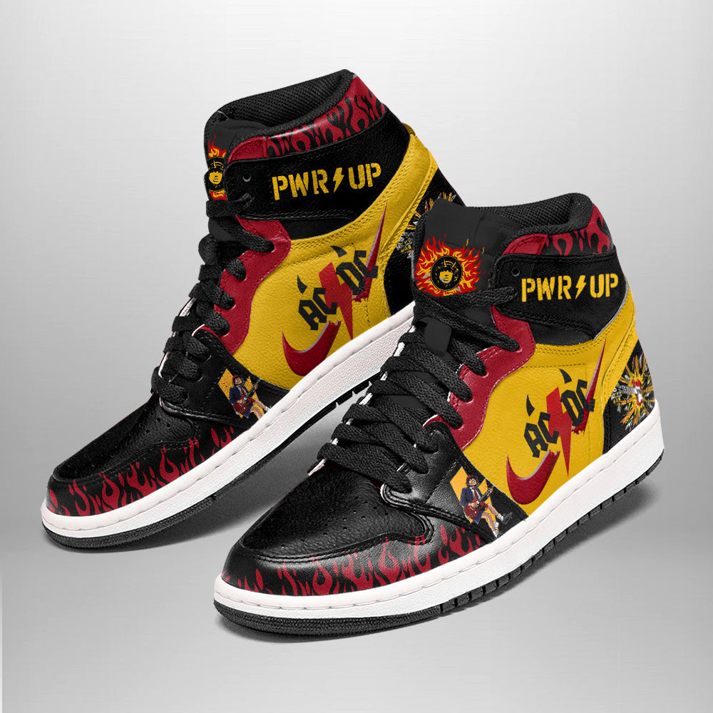 Ideafootwear AC/DC AJ1 High Sneakers Shoes For Men And Women 5