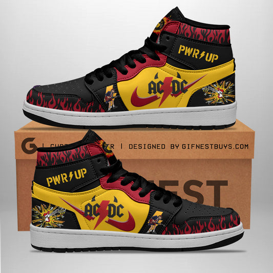 Ideafootwear AC/DC AJ1 High Sneakers Shoes For Men And Women 5