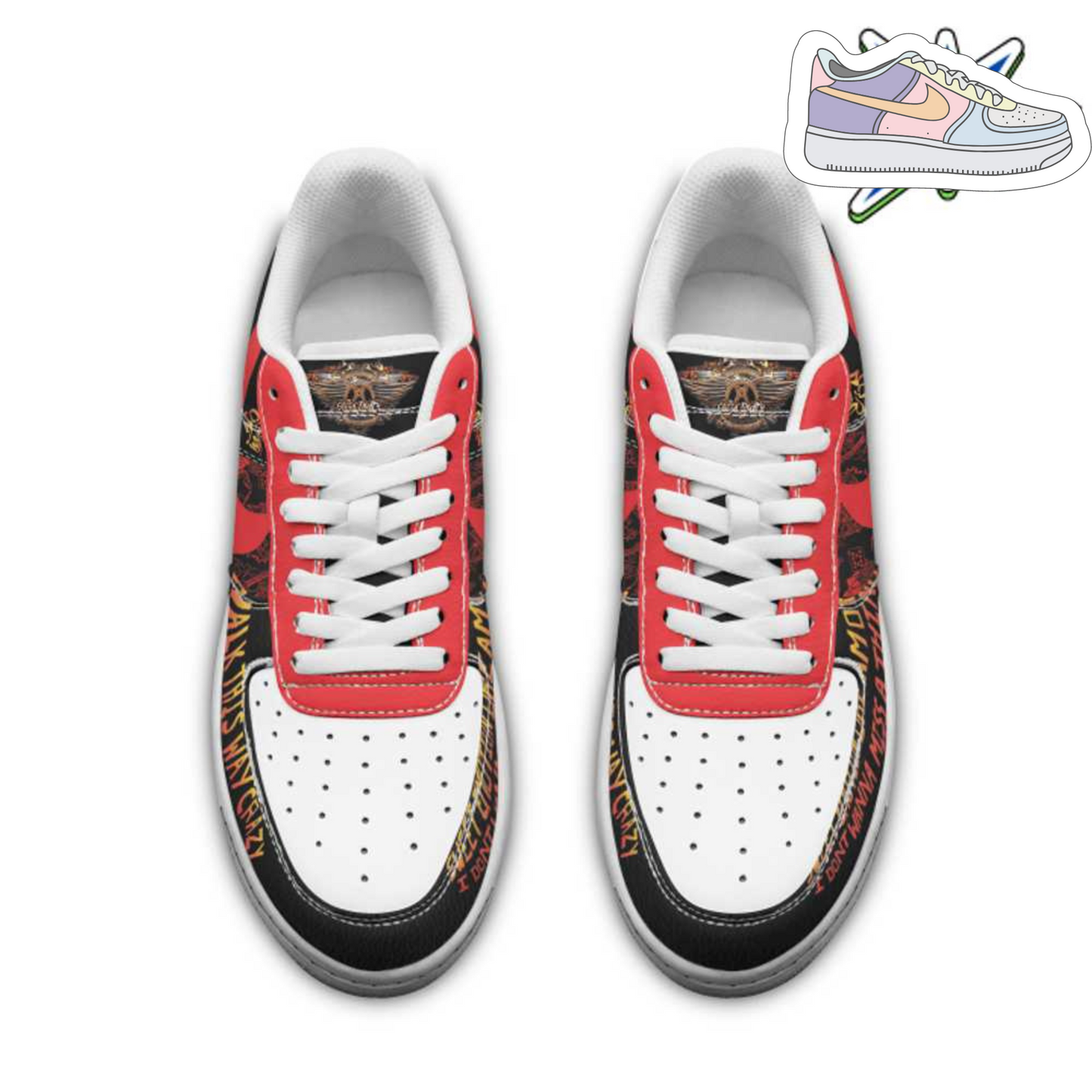 Ideafootwear Aerosmith Air Low-Top Sneakers Shoes For Men And Women 4