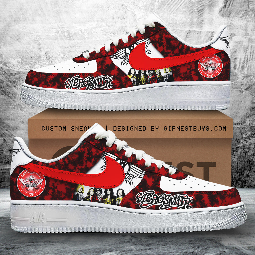 Ideafootwear Aerosmith Air Low-Top Sneakers Shoes For Men And Women 1