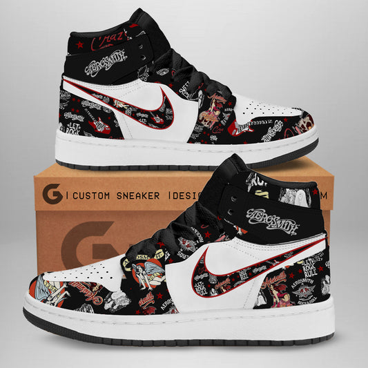 Ideafootwear Aerosmith AJ1 High Sneakers Shoes For Men And Women 1