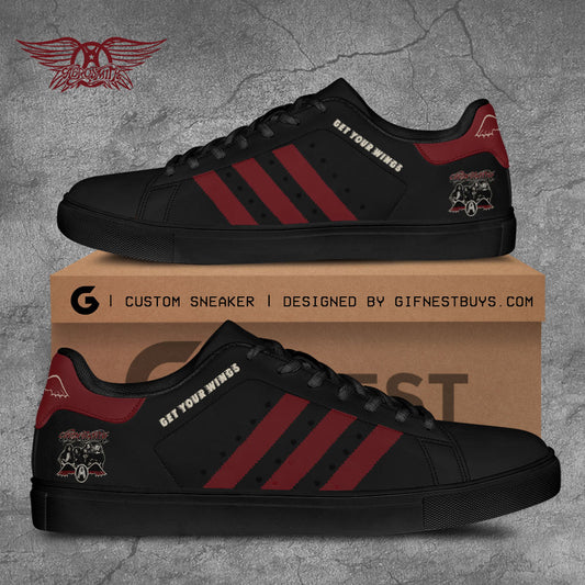 Ideafootwear Aerosmith Skate Stan Shoes Sneakes For Men And Women 4
