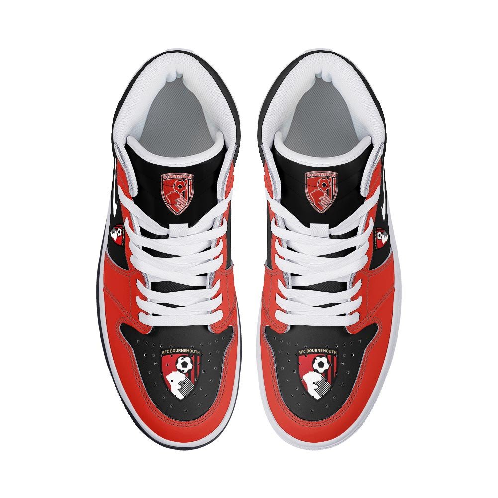 Ideafootwear AFC Bournemouth AJ1 High Sneakers Shoes For Men And Women 1