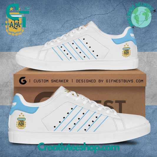 Ideafootwear Aghentina National Football Team Skate Stan Shoes Sneakes For Men And Women 1