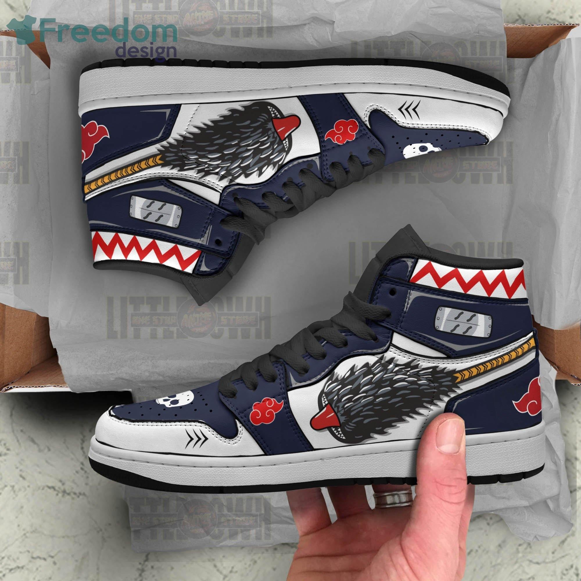Ideafootwear Akatsuki Kisame Samehada AJ1 High Sneakers Shoes For Men And Women 1