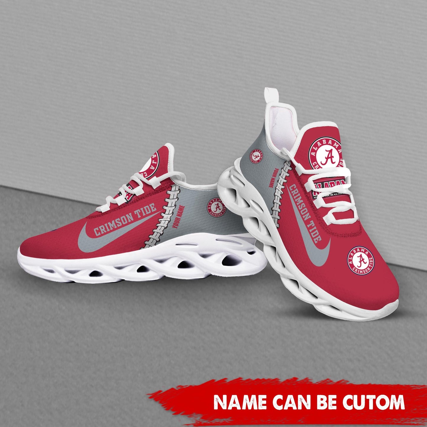 Ideafootwear Alabama Crimson Tide Max Soul Shoes Sneakers For Men And Women 2