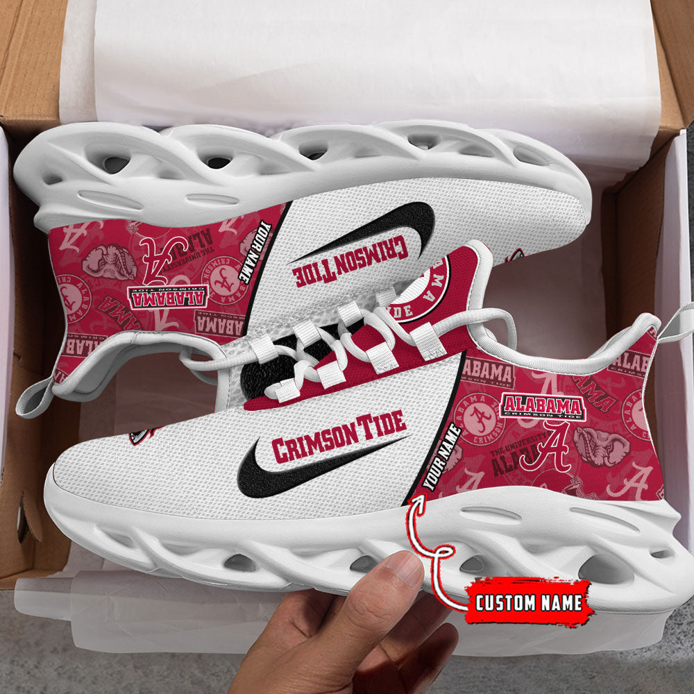 Ideafootwear Alabama Crimson Tide Max Soul Shoes Sneakers For Men And Women 1