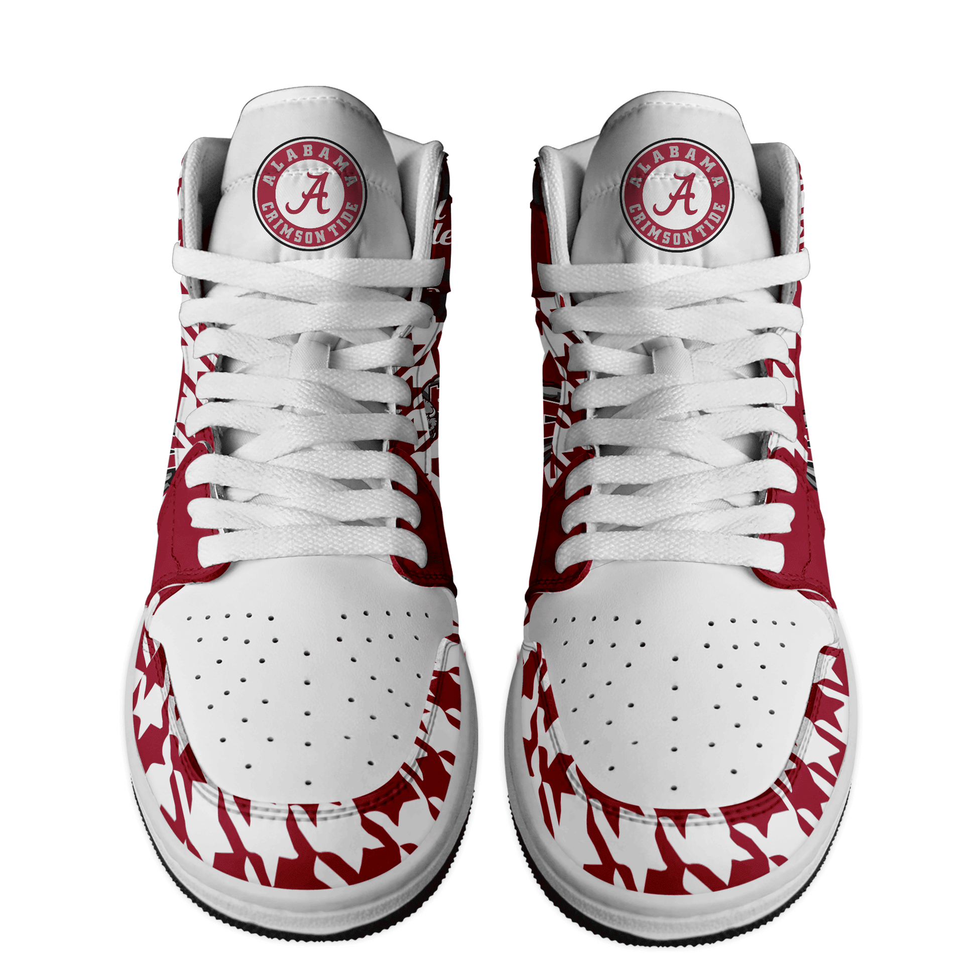 Ideafootwear Alabama Crimson Tide AJ1 High Sneakers Shoes For Men And Women 8