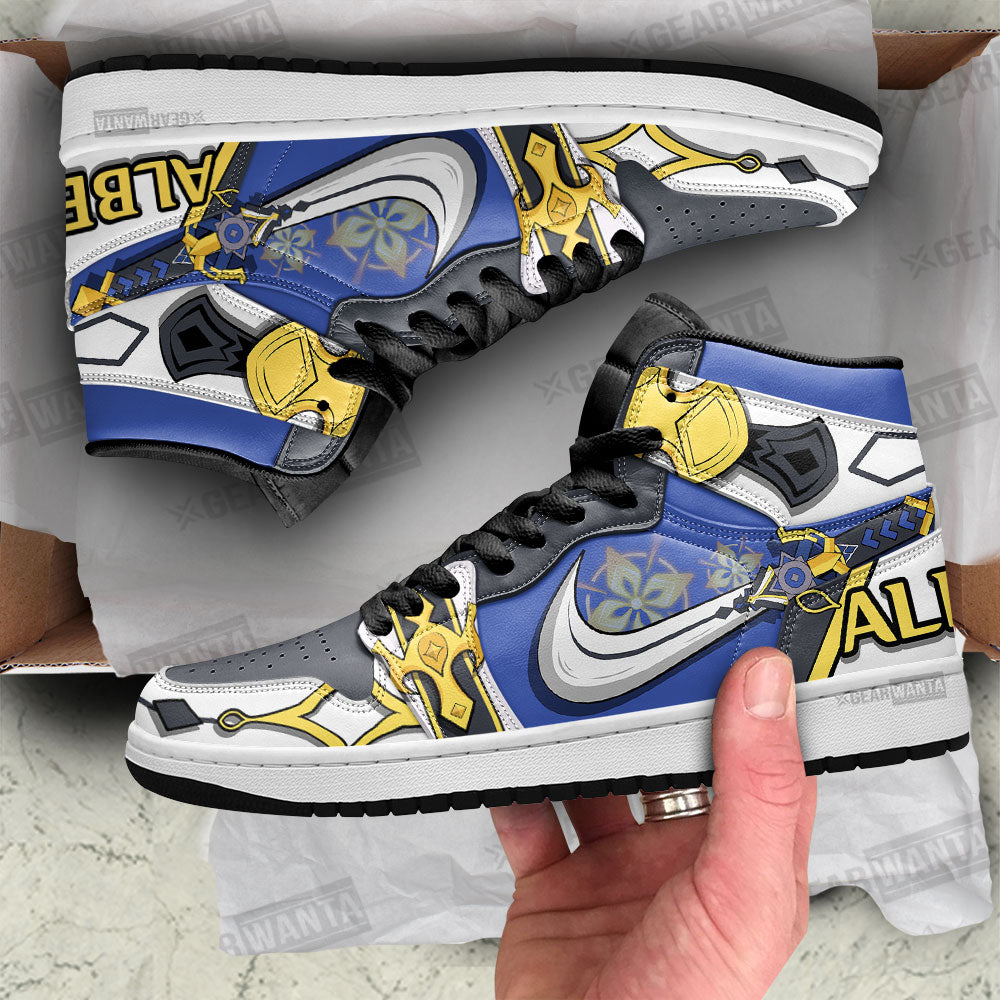 Ideafootwear Albedo Genshin AJ1 High Sneakers Shoes For Men And Women 2