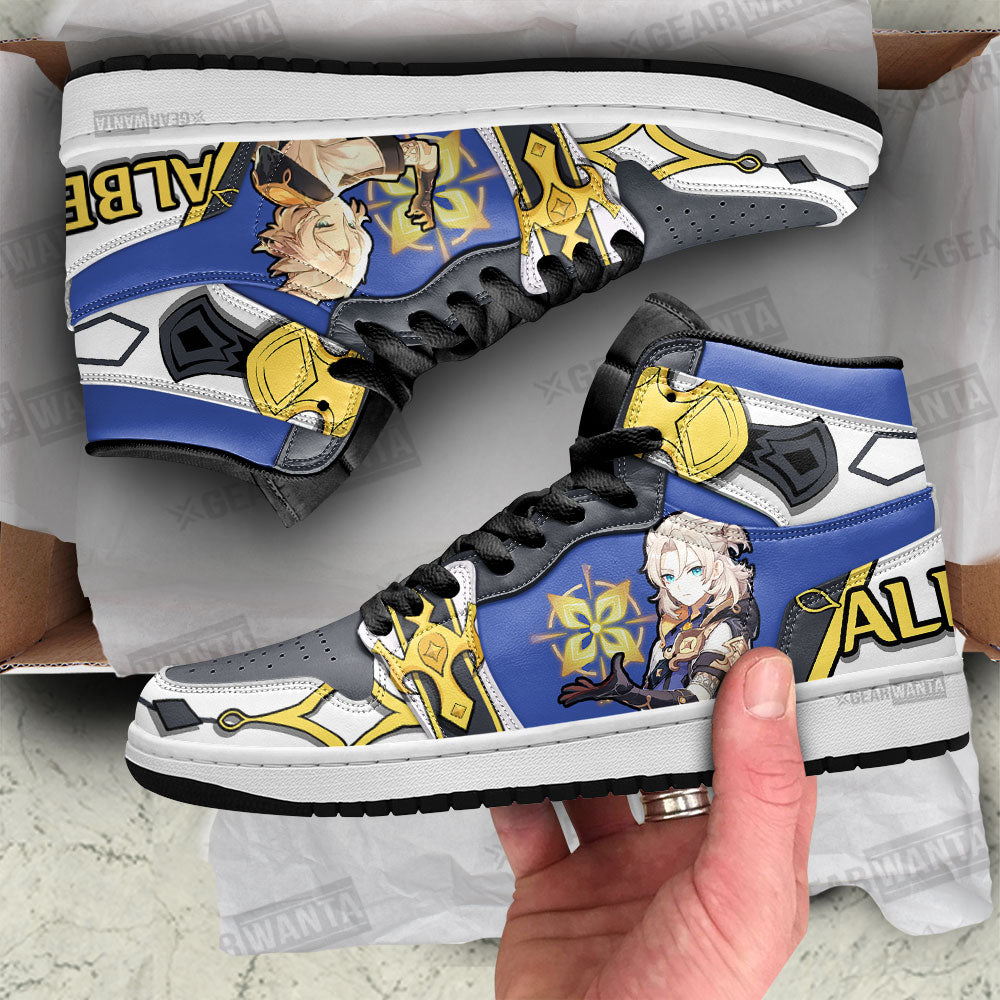 Ideafootwear Albedo Genshin AJ1 High Sneakers Shoes For Men And Women 1
