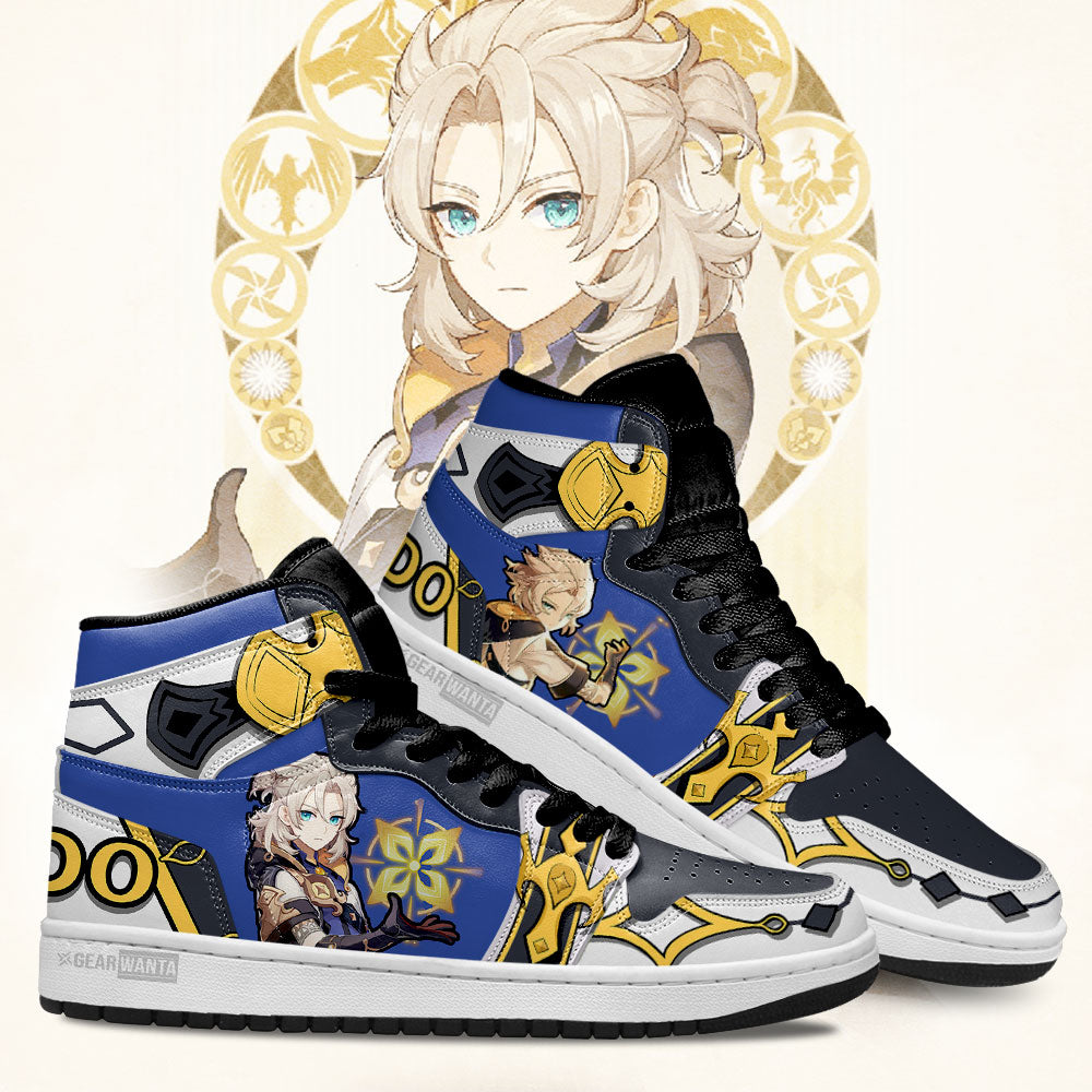 Ideafootwear Albedo Genshin AJ1 High Sneakers Shoes For Men And Women 1