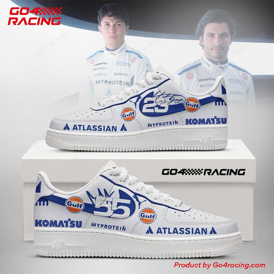 Ideafootwear Alex Albon x los Sainz - Williams Air Low-Top Sneakers Shoes For Men And Women 1