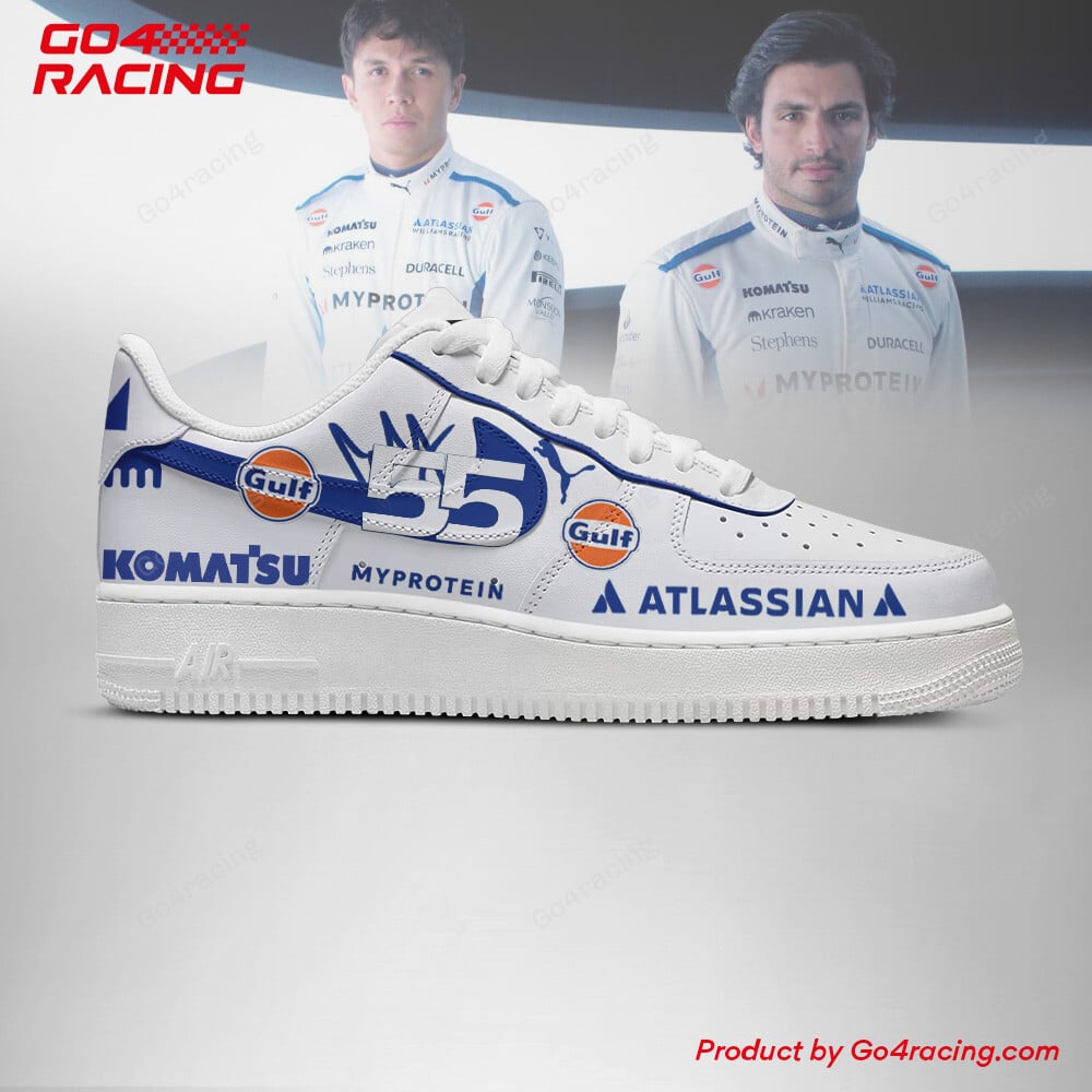 Ideafootwear Alex Albon x los Sainz - Williams Air Low-Top Sneakers Shoes For Men And Women 1