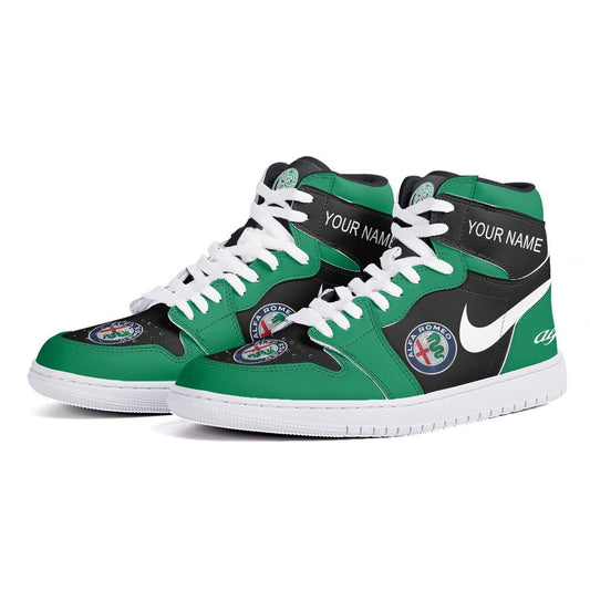 Ideafootwear Alfa Romeo AJ1 High Sneakers Shoes For Men And Women 1