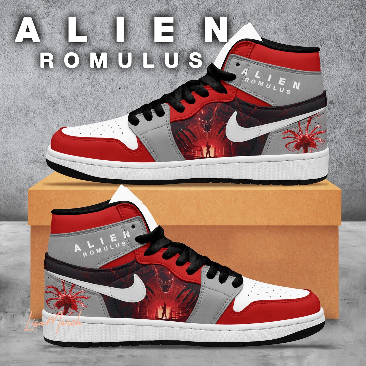 Ideafootwear Alien Romulus AJ1 High Sneakers Shoes For Men And Women 1