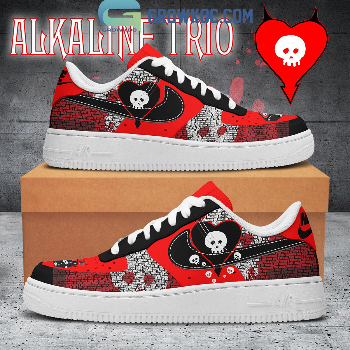 Ideafootwear Alkaline Trio Air Low-Top Sneakers Shoes For Men And Women 1