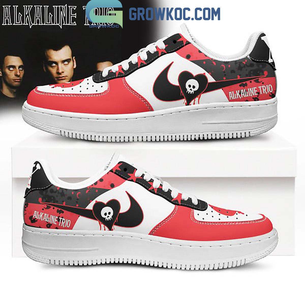 Ideafootwear Alkaline Trio Air Low-Top Sneakers Shoes For Men And Women 2