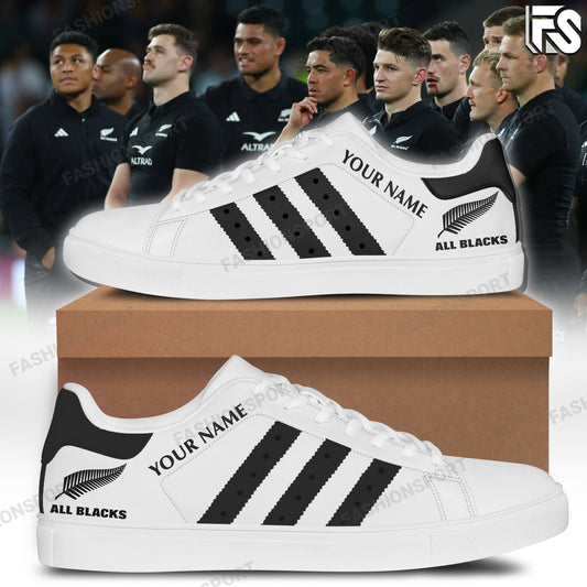 Ideafootwear All Blacks Skate Stan Shoes Sneakes For Men And Women 1