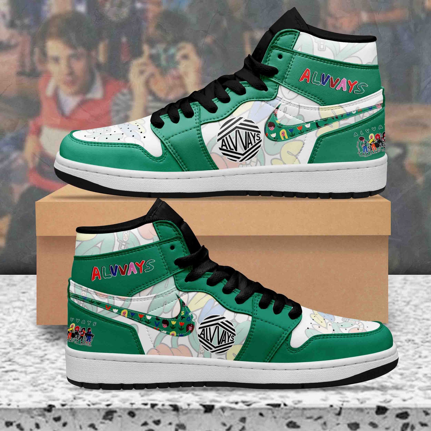 Ideafootwear Alvvays AJ1 High Sneakers Shoes For Men And Women 1