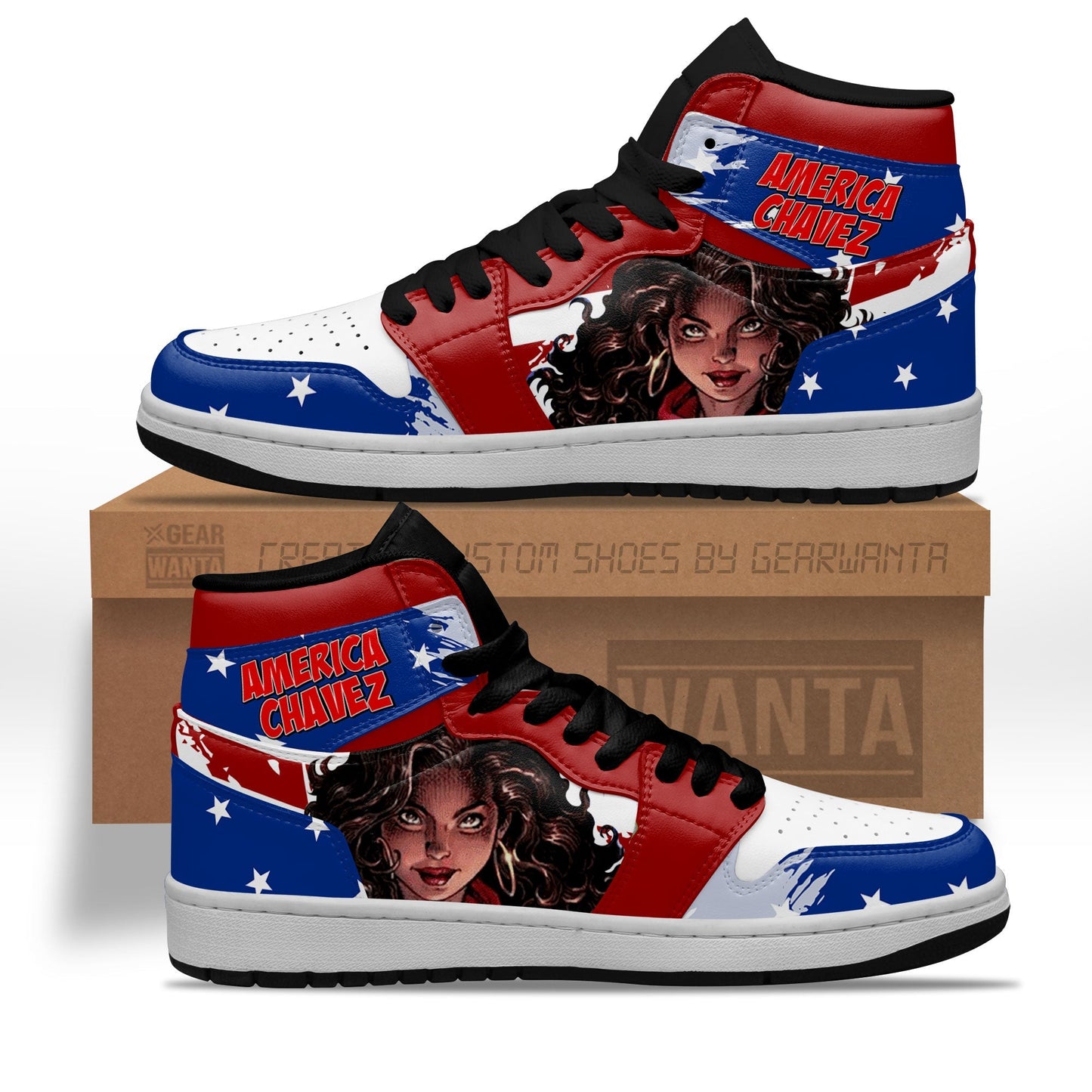 Ideafootwear America Chavez AJ1 High Sneakers Shoes For Men And Women 1