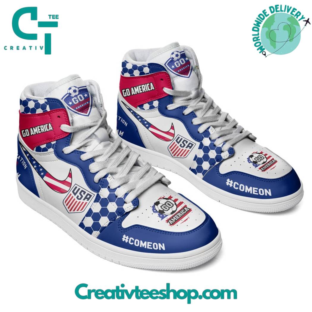 Ideafootwear America Soccer Team AJ1 High Sneakers Shoes For Men And Women 1