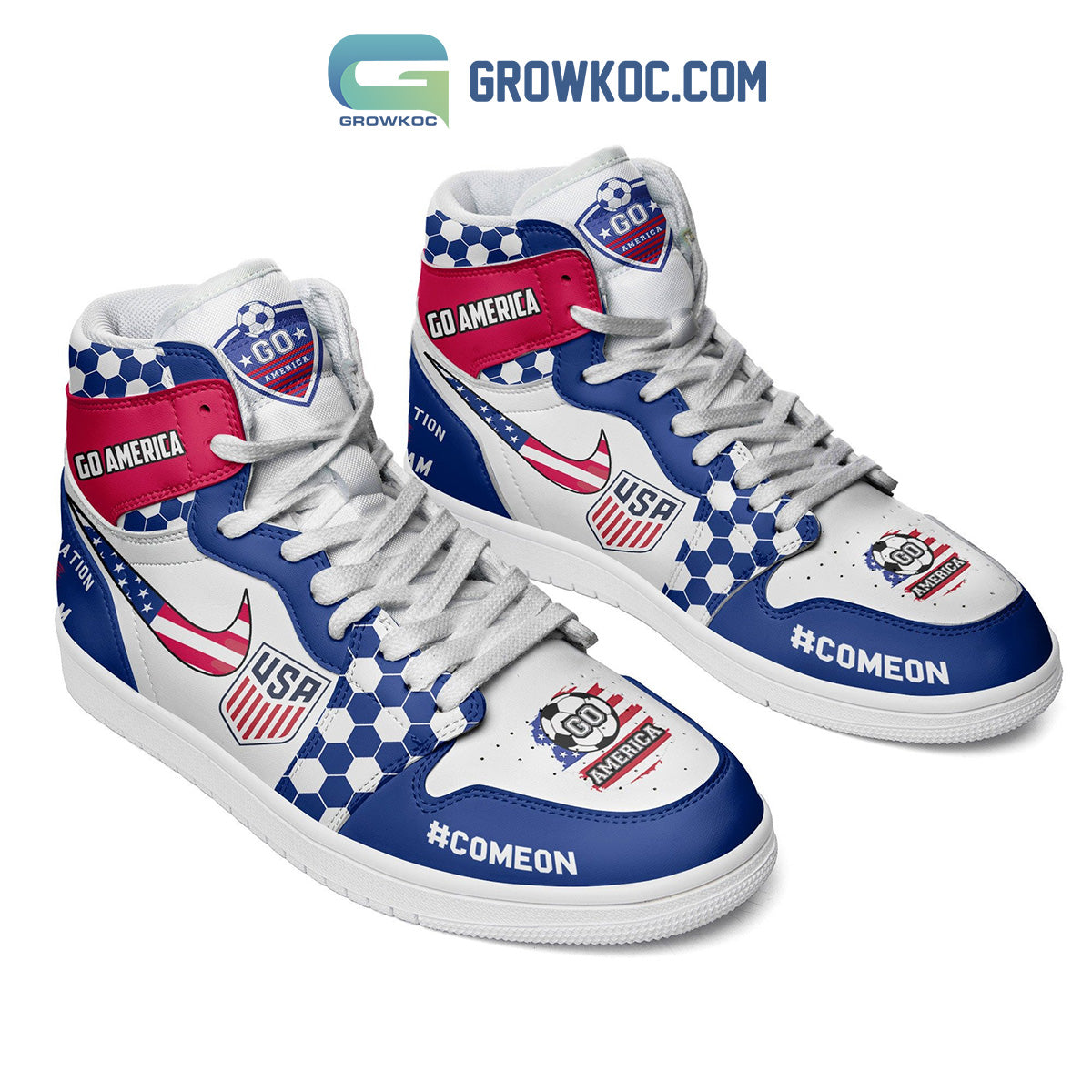 Ideafootwear American Soccer Team AJ1 High Sneakers Shoes For Men And Women 1