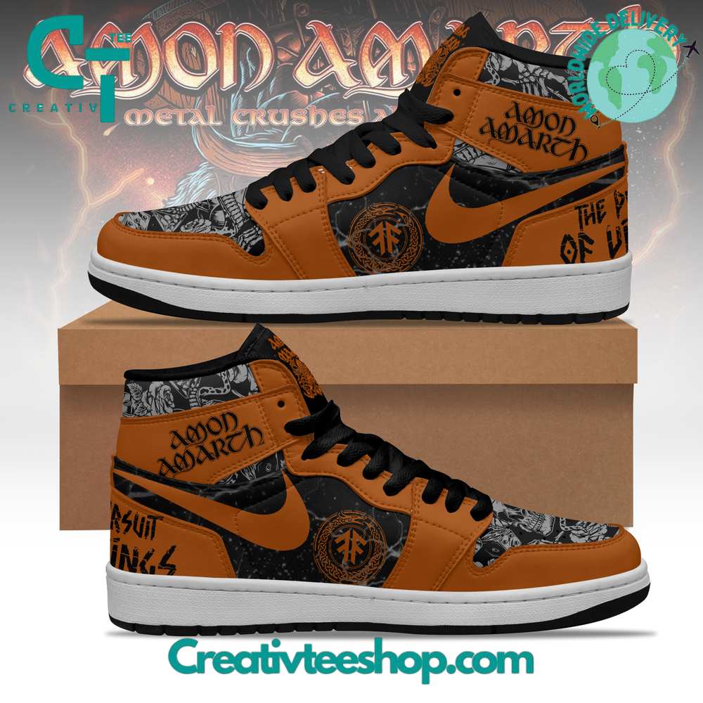 Ideafootwear Amon Amarth AJ1 High Sneakers Shoes For Men And Women 1