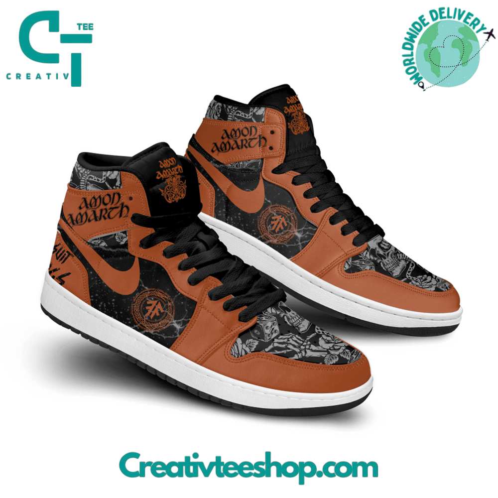 Ideafootwear Amon Amarth AJ1 High Sneakers Shoes For Men And Women 2