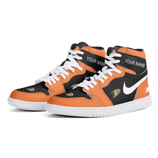 Ideafootwear Anaheim Ducks AJ1 High Sneakers Shoes For Men And Women 4