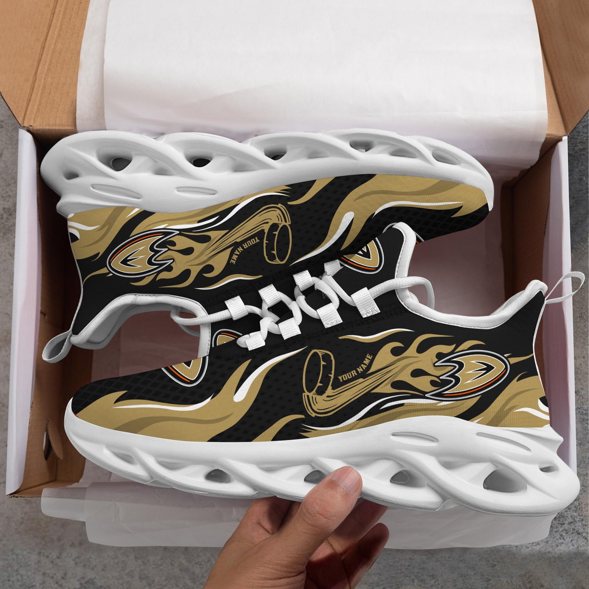 Ideafootwear Anaheim Ducks Max Soul Shoes Sneakers For Men And Women 3